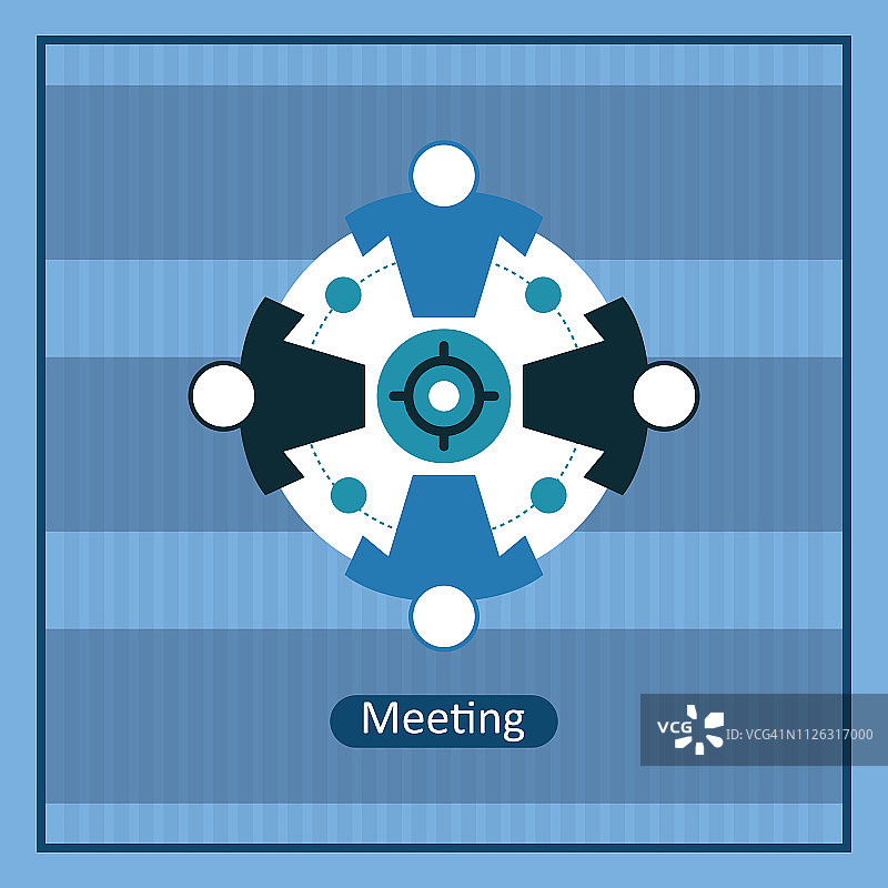 商务会议图标——插图图片素材