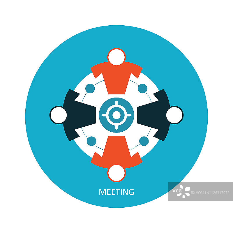 商务会议图标——插图图片素材