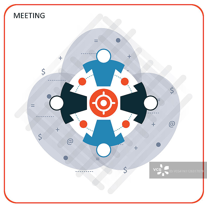 商务会议图标——插图图片素材