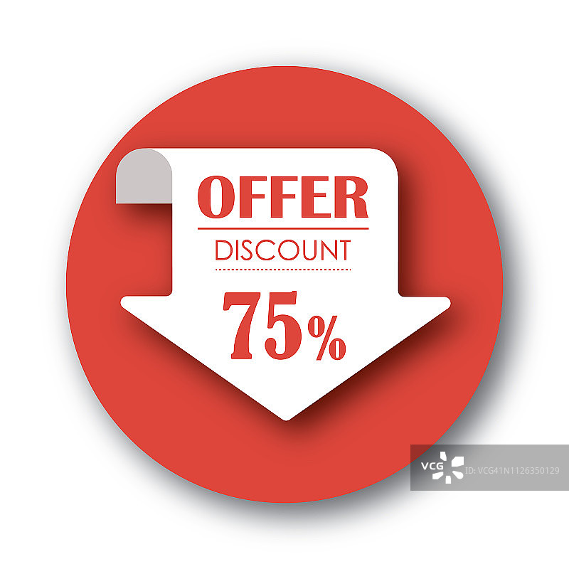 75%折扣矢量素材图片素材