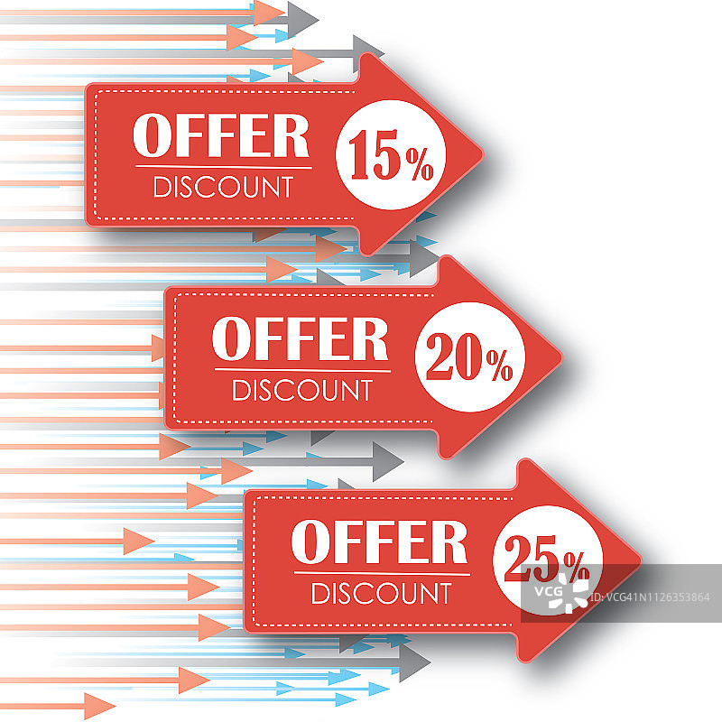 数字折扣合集15 20 25百分比矢量图图片素材