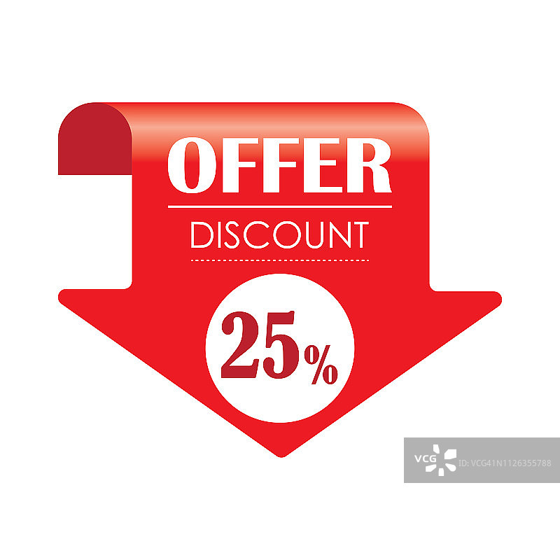 25%折扣插图图片素材
