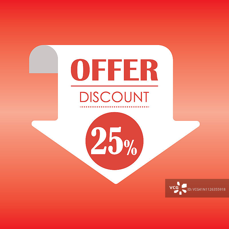 25%折扣插图图片素材
