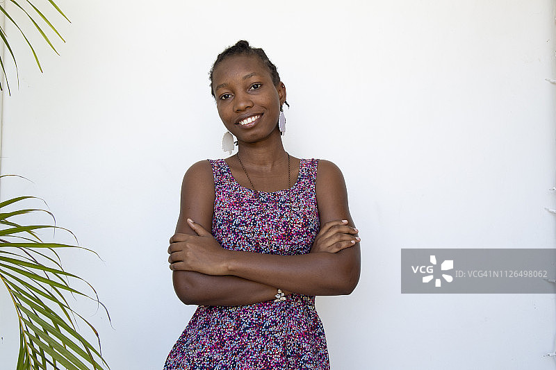 在太子港的海地妇女图片素材