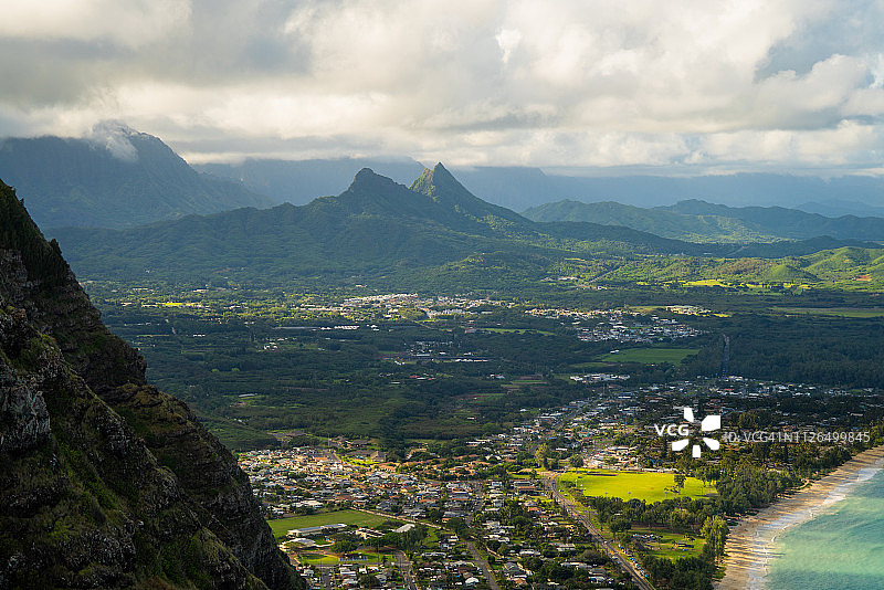 瓦胡岛迎风面图片素材