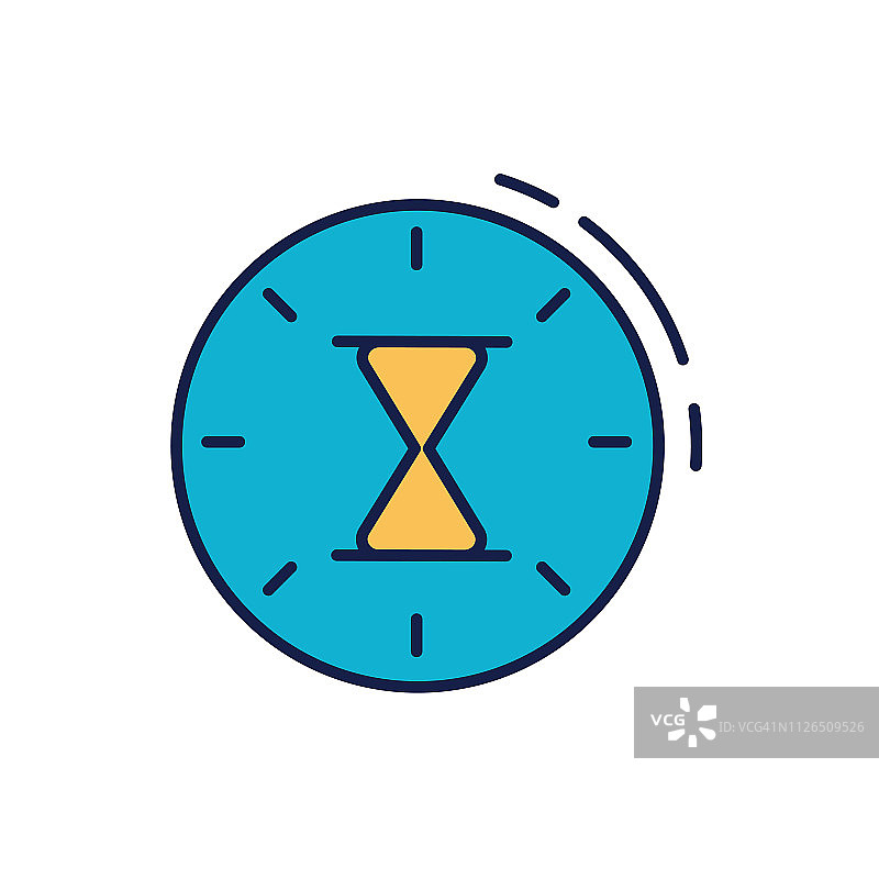 细线时间图标沙漏图片素材
