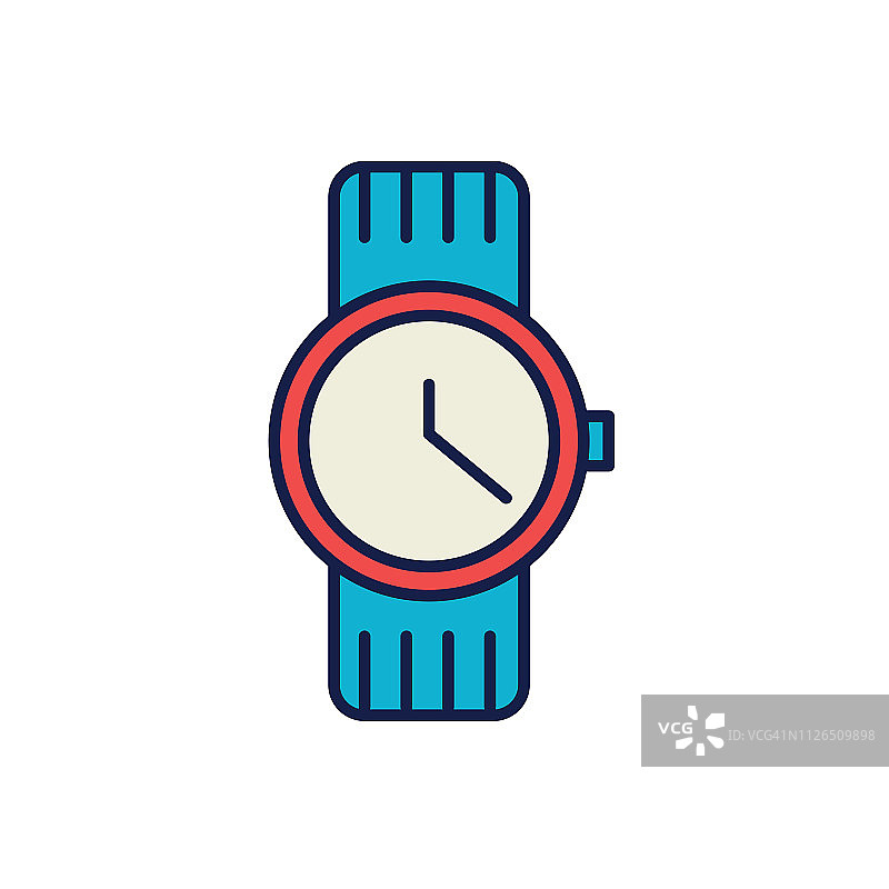 细线时间图标手表图片素材