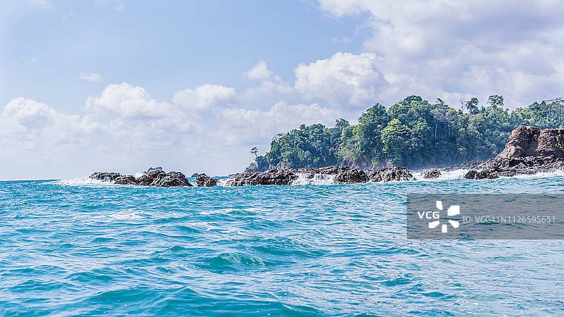 哥斯达黎加美丽的海岸图片素材