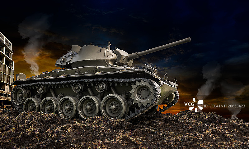 重型装甲军用坦克图片素材
