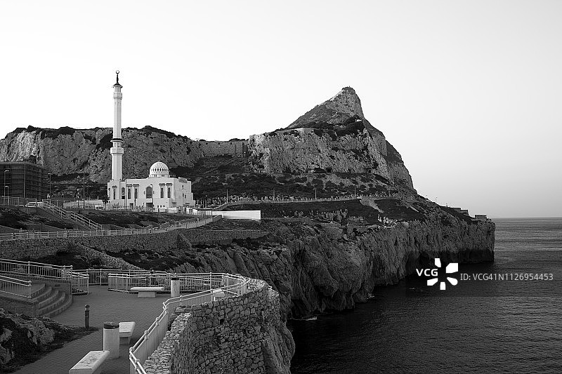直布罗陀的易卜拉欣·阿勒·易卜拉欣清真寺图片素材