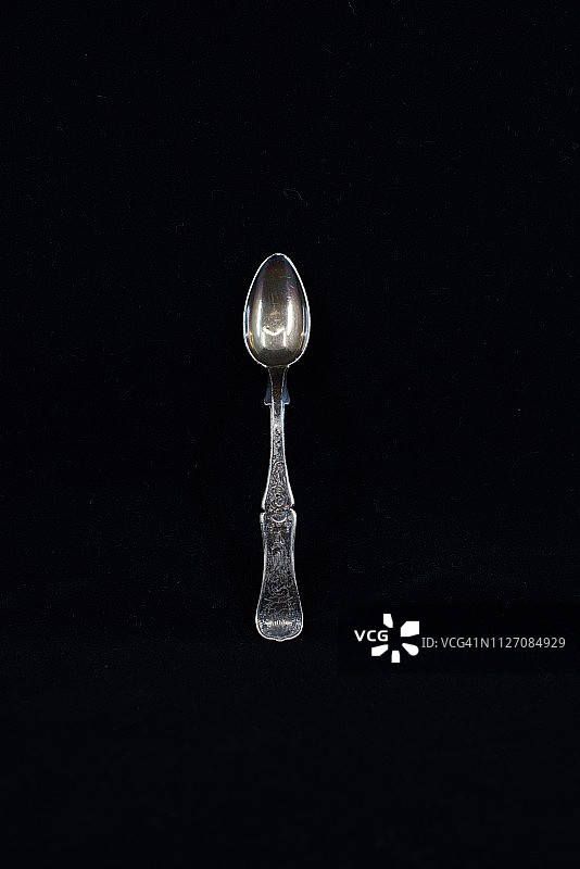 旧银勺图片素材