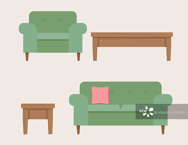 软垫客厅家具图片素材