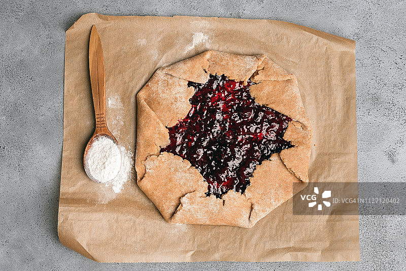 果酱馅饼的制备方法图片素材