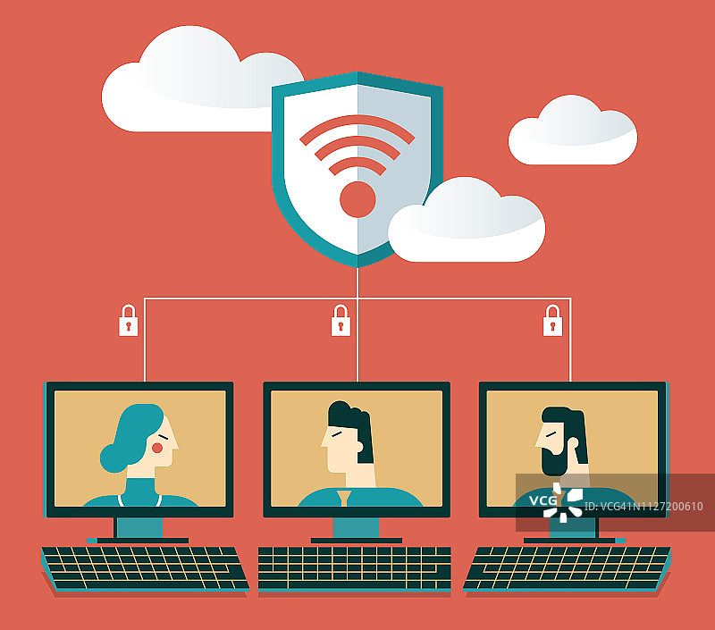 网络安全 - 商务人士图片素材