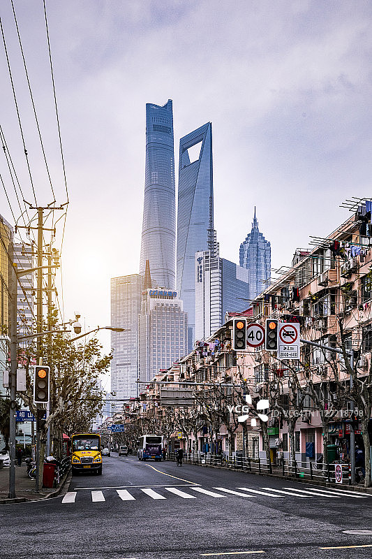 上海浦东道路图片素材
