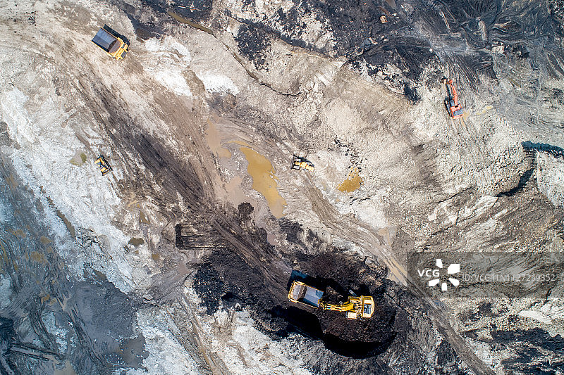 煤矿行业无人机航拍图片素材