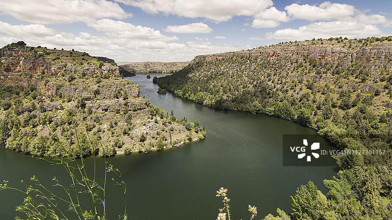 西班牙塞哥维亚杜拉顿河峡谷自然公园概览图片素材