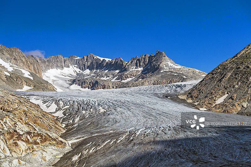 罗纳河冰川图片素材