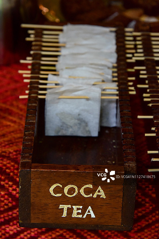 古柯茶包图片素材