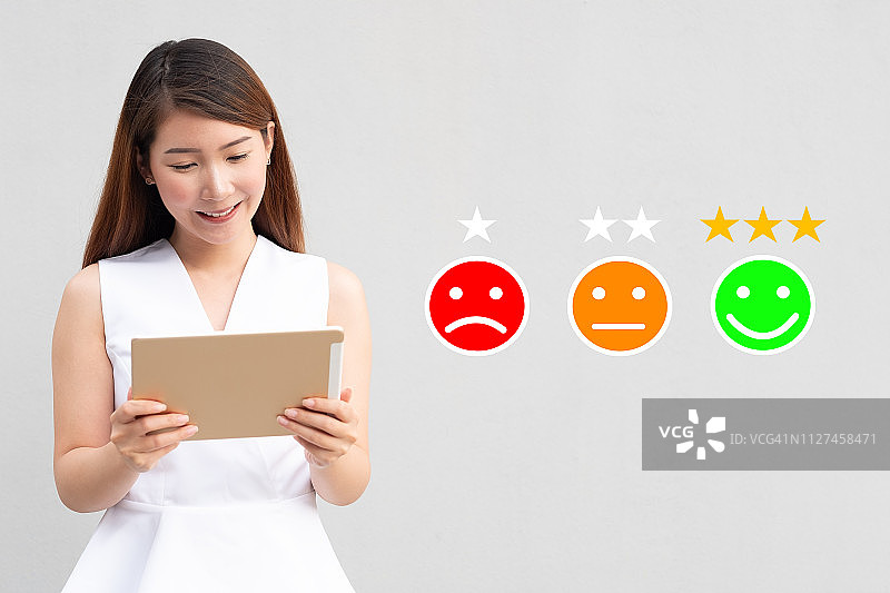 评论、评分、满意度概念图片素材