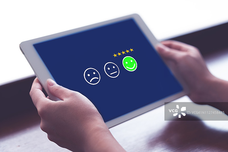 评价、评分、满意度概念图片素材