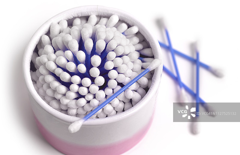 不可回收的棉花棒图片素材