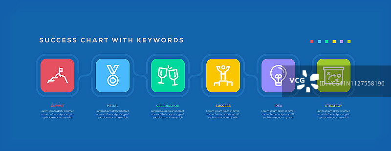 关键词成功图表图片素材