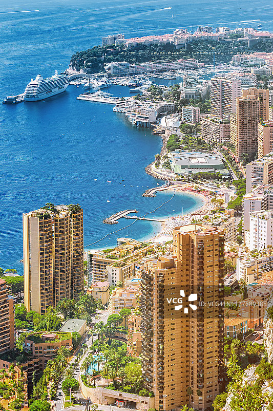 摩纳哥蒙特卡洛城市风光图片素材