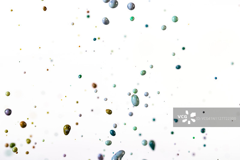 空中飞舞的彩色染料图片素材