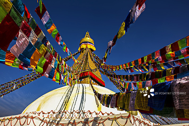 尼泊尔博达哈大佛塔图片素材