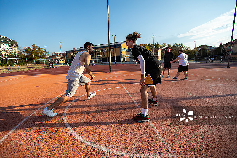 街头篮球比赛图片素材