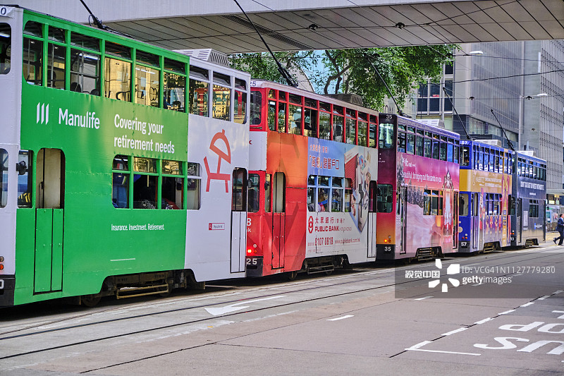 中国香港：德辅道中图片素材