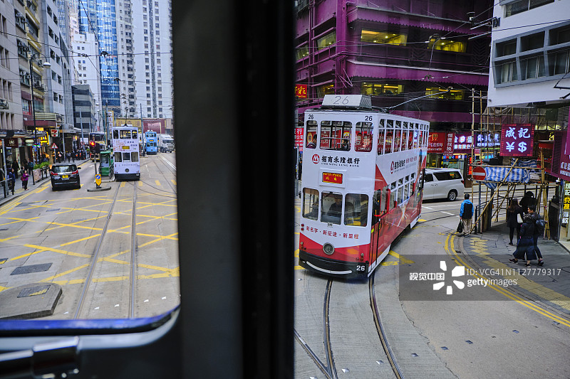 中国香港：德辅道中图片素材