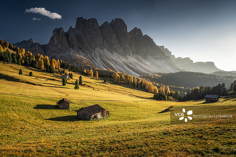 秋天的富内斯山谷图片素材