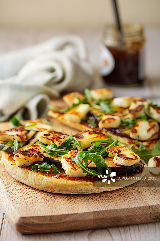 素食开放式三明治图片素材