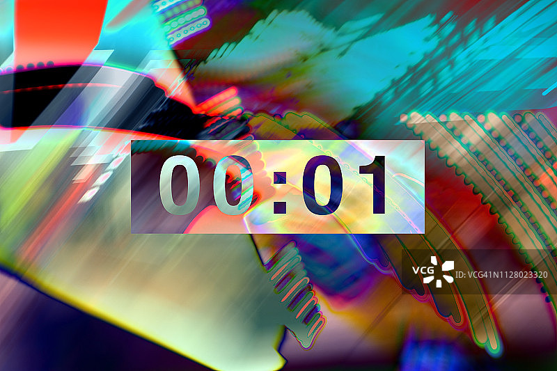 抽象背景上的时钟图片素材