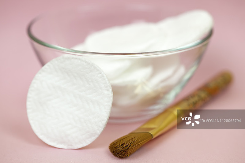 面部清洁化妆棉图片素材