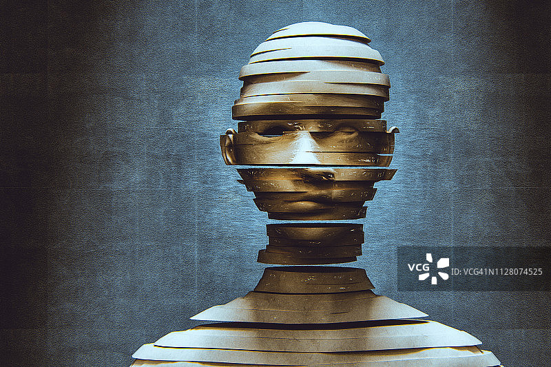 女人解构图片素材