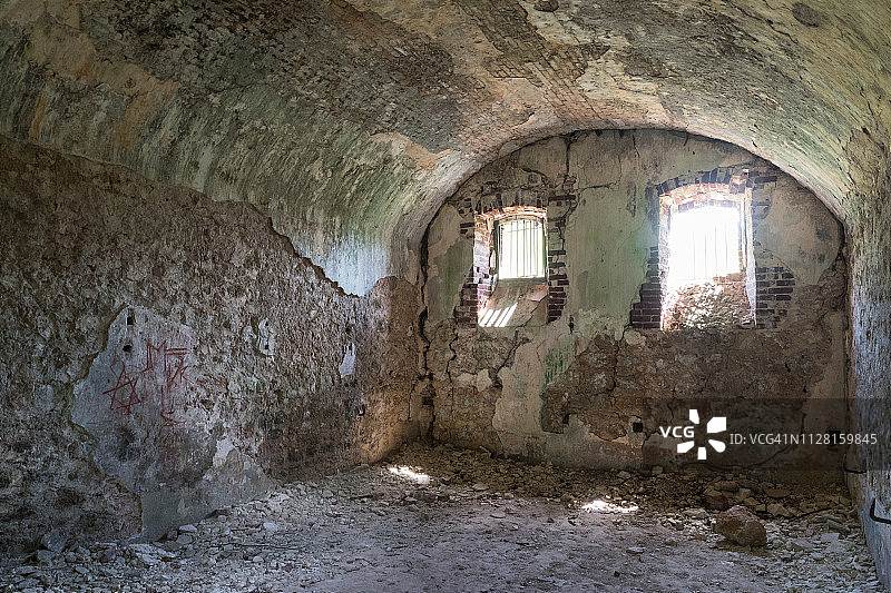 松树岛监狱遗址图片素材