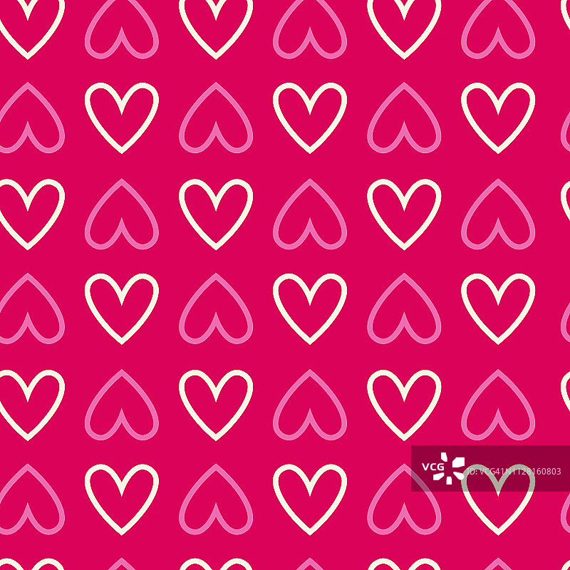 情人节爱心重复无缝背景图片素材