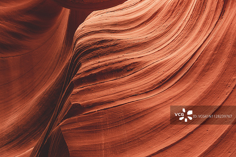 羚羊峡谷砂岩墙壁的细节图片素材