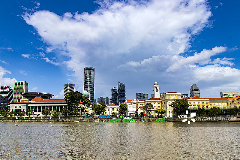 克拉码头滨水区风光图片素材