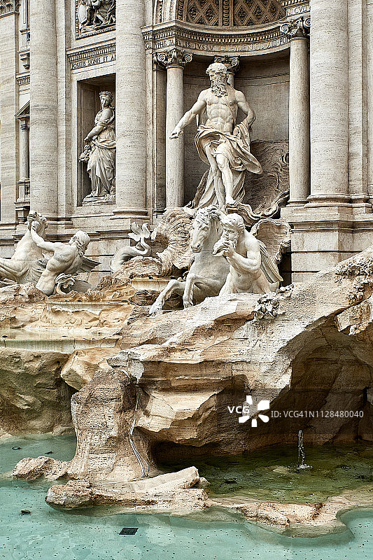 特莱维喷泉细节图片素材