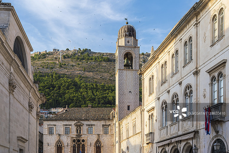 克罗地亚杜布罗夫尼克的斯蓬扎宫图片素材