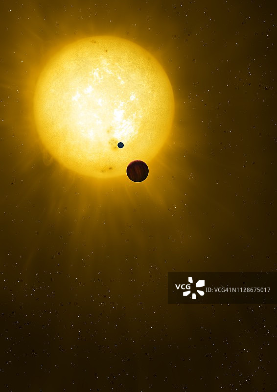 开普勒1625b系外卫星插图图片素材