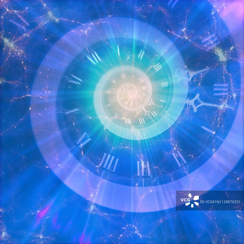 时间膨胀的概念插图图片素材
