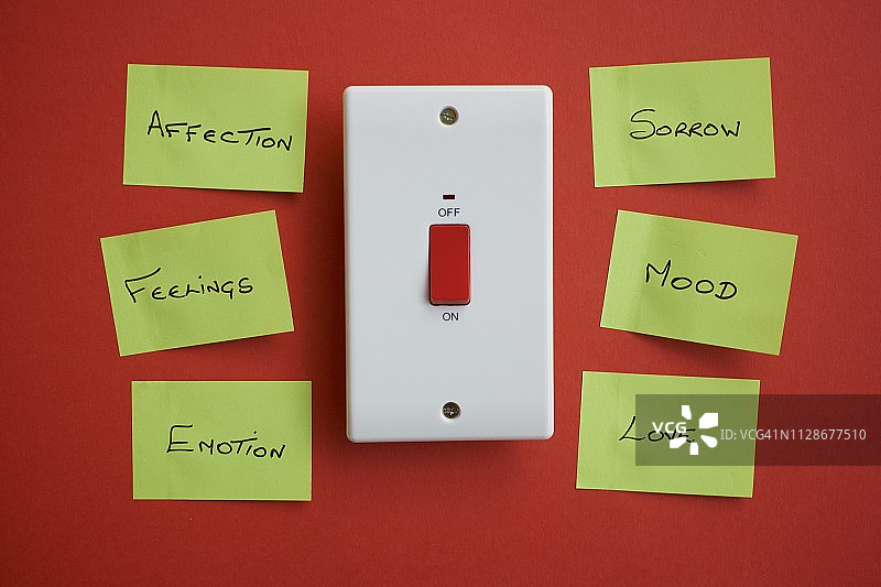 带有情感和感觉的电源开关图片素材