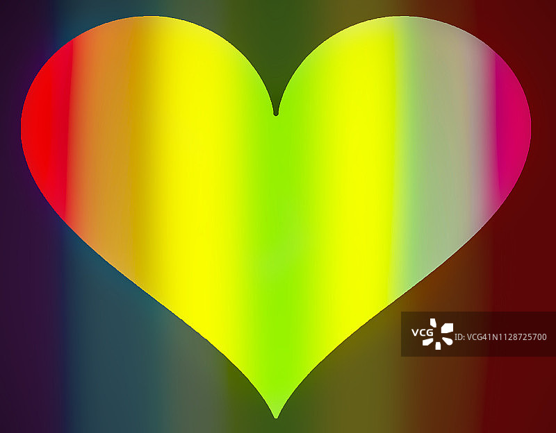 彩色心形图片素材