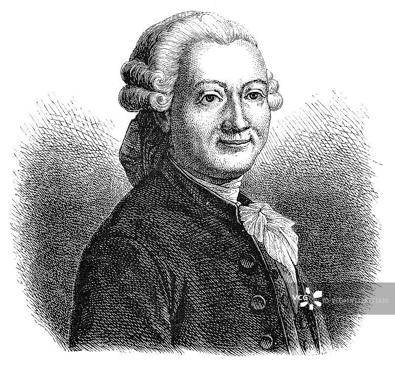 皮埃尔·波瓦尔 - 18世纪人物图片素材