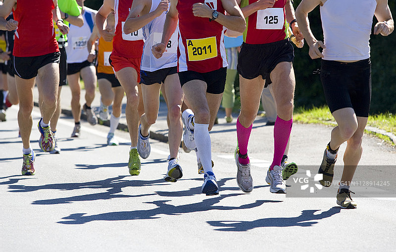 半程马拉松跑者图片素材